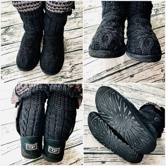 UGG⚡️Auth Slouchy Buttons Knit Boots_6/6.5/7/7.5 - Picture 5 of 10
